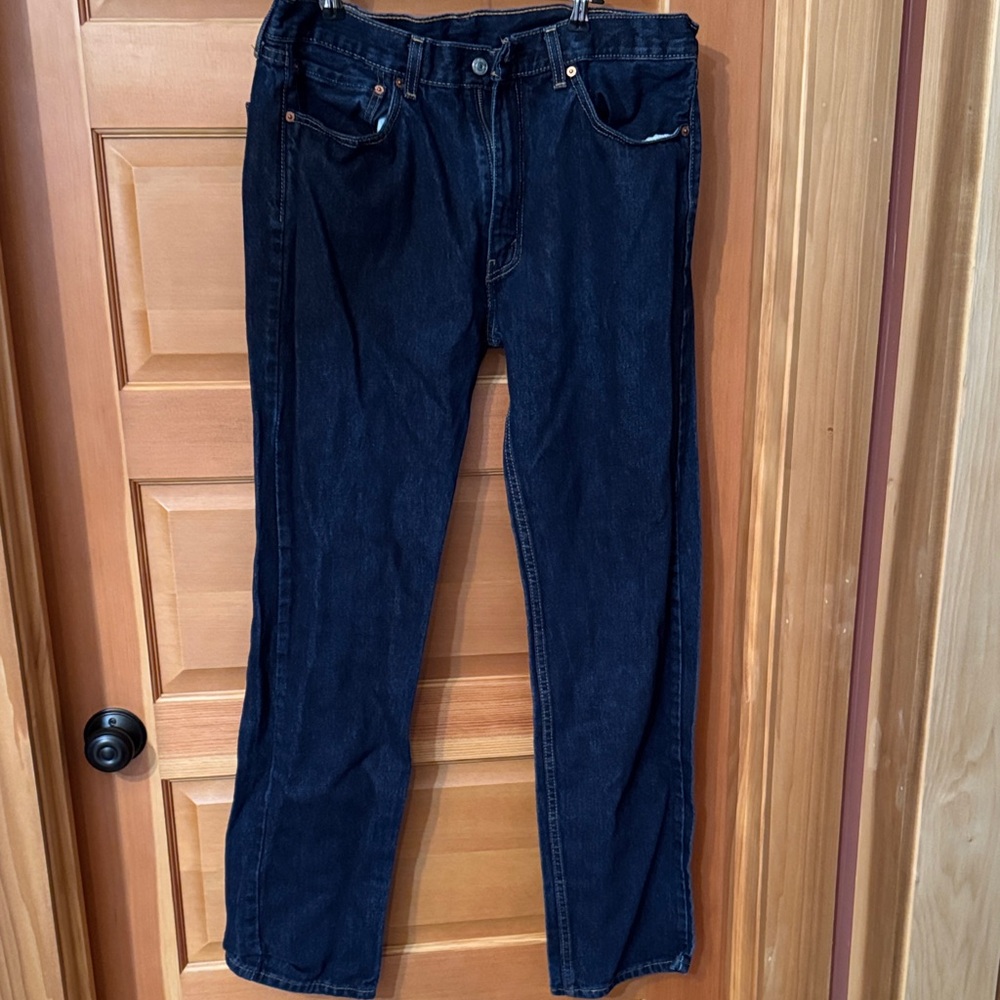 Levi's Dark Blue Straight Jeans for Men